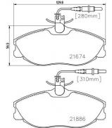 Комплект тормозных колодок TEXTAR 2167403 Комплект тормозных колодок TEXTAR 2167403