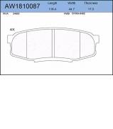 Комплект тормозных колодок AYWIPARTS AW1810087 Комплект тормозных колодок AYWIPARTS AW1810087