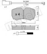 Комплект тормозных колодок METELLI 22-0604-2K Комплект тормозных колодок METELLI 22-0604-2K