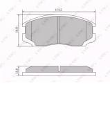 Комплект тормозных колодок LYNXauto BD-7553 Комплект тормозных колодок LYNXauto BD-7553
