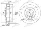 Тормозный барабан PATRON PDR1493 Тормозный барабан PATRON PDR1493