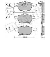 Комплект тормозных колодок METELLI 22-0118-1 Комплект тормозных колодок METELLI 22-0118-1