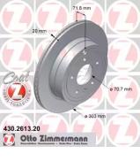 Тормозной диск ZIMMERMANN 430.2613.20 Тормозной диск ZIMMERMANN 430.2613.20