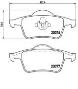 Комплект тормозных колодок BREMBO P 86 014 Комплект тормозных колодок BREMBO P 86 014