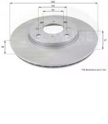 Тормозной диск COMLINE ADC0533V Тормозной диск COMLINE ADC0533V