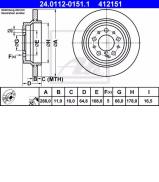 Тормозной диск ATE 24.0112-0151.1 Тормозной диск ATE 24.0112-0151.1