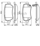 Комплект тормозных колодок BOSCH 0 986 495 319 Комплект тормозных колодок BOSCH 0 986 495 319