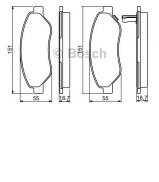 Комплект тормозных колодок BOSCH 0 986 494 345 Комплект тормозных колодок BOSCH 0 986 494 345