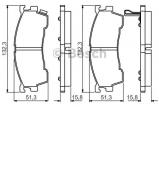 Комплект тормозных колодок BOSCH 0 986 495 265 Комплект тормозных колодок BOSCH 0 986 495 265