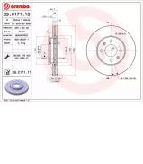 Тормозной диск BREMBO 09.C171.11