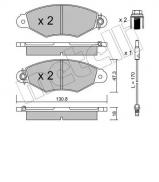 Комплект тормозных колодок METELLI 22-0253-1 Комплект тормозных колодок METELLI 22-0253-1
