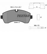 Комплект тормозных колодок TEXTAR 2920002 Комплект тормозных колодок TEXTAR 2920002