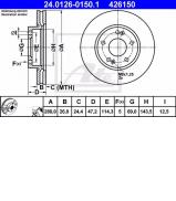Тормозной диск ATE 24.0126-0150.1 Тормозной диск ATE 24.0126-0150.1