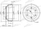 Тормозный барабан PATRON PDR1068 Тормозный барабан PATRON PDR1068
