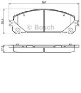 Комплект тормозных колодок BOSCH 0 986 495 169 Комплект тормозных колодок BOSCH 0 986 495 169