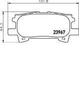 Комплект тормозных колодок NISSHINBO NP1028 Комплект тормозных колодок NISSHINBO NP1028