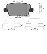 Комплект тормозных колодок TEXTAR 2453703 Комплект тормозных колодок TEXTAR 2453703
