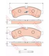 Комплект тормозных колодок TRW GDB1780 Комплект тормозных колодок TRW GDB1780