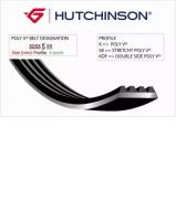 Ремень HUTCHINSON 970 K 4 Ремень HUTCHINSON 970 K 4