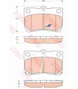 Комплект тормозных колодок TRW GDB3399 Комплект тормозных колодок TRW GDB3399
