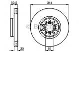Тормозной диск BOSCH 0 986 478 617 Тормозной диск BOSCH 0 986 478 617