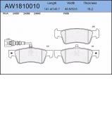 Комплект тормозных колодок AYWIPARTS AW1810010 Комплект тормозных колодок AYWIPARTS AW1810010