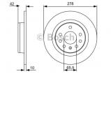 Тормозной диск BOSCH 0 986 479 515 Тормозной диск BOSCH 0 986 479 515