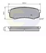 Комплект тормозных колодок COMLINE CBP0404 Комплект тормозных колодок COMLINE CBP0404