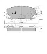 Комплект тормозных колодок METELLI 22-0745-0 Комплект тормозных колодок METELLI 22-0745-0
