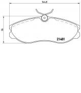 Комплект тормозных колодок BREMBO P 24 039 Комплект тормозных колодок BREMBO P 24 039