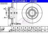 Тормозной диск ATE 24.0113-0160.1 Тормозной диск ATE 24.0113-0160.1