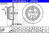 Тормозной диск ATE 24.0110-0214.1 Тормозной диск ATE 24.0110-0214.1