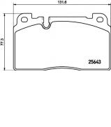 Комплект тормозных колодок TEXTAR 2564305 Комплект тормозных колодок TEXTAR 2564305