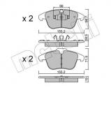 Комплект тормозных колодок METELLI 22-0675-3 Комплект тормозных колодок METELLI 22-0675-3