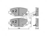 Комплект тормозных колодок TRUSTING 963.0 Комплект тормозных колодок TRUSTING 963.0