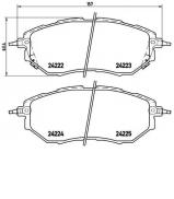 Комплект тормозных колодок BREMBO P 78 017 Комплект тормозных колодок BREMBO P 78 017