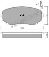 Комплект тормозных колодок TRUSTING 889.0 Комплект тормозных колодок TRUSTING 889.0
