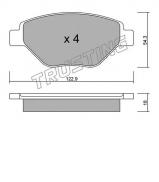 Комплект тормозных колодок TRUSTING 559.0 Комплект тормозных колодок TRUSTING 559.0