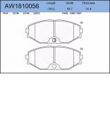 Комплект тормозных колодок AYWIPARTS AW1810056 Комплект тормозных колодок AYWIPARTS AW1810056