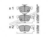 Комплект тормозных колодок TRUSTING 1064.0 Комплект тормозных колодок TRUSTING 1064.0