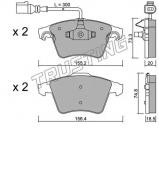 Комплект тормозных колодок TRUSTING 568.2 Комплект тормозных колодок TRUSTING 568.2