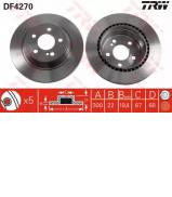 Тормозной диск TRW DF4270 Тормозной диск TRW DF4270