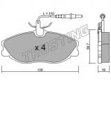 Комплект тормозных колодок TRUSTING 223.0 Комплект тормозных колодок TRUSTING 223.0