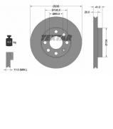 Тормозной диск TEXTAR 92029603 Тормозной диск TEXTAR 92029603
