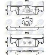 Комплект тормозных колодок COMLINE CBP02144 Комплект тормозных колодок COMLINE CBP02144