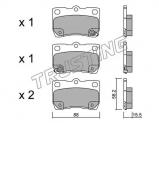 Комплект тормозных колодок TRUSTING 777.0 Комплект тормозных колодок TRUSTING 777.0