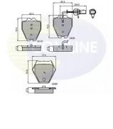 Комплект тормозных колодок COMLINE CBP11771 Комплект тормозных колодок COMLINE CBP11771