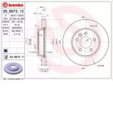 Тормозной диск BREMBO 09.B973.11 Тормозной диск BREMBO 09.B973.11