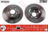 Тормозной диск TRW DF4263 Тормозной диск TRW DF4263