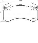 Комплект тормозных колодок BREMBO P 85 136 Комплект тормозных колодок BREMBO P 85 136